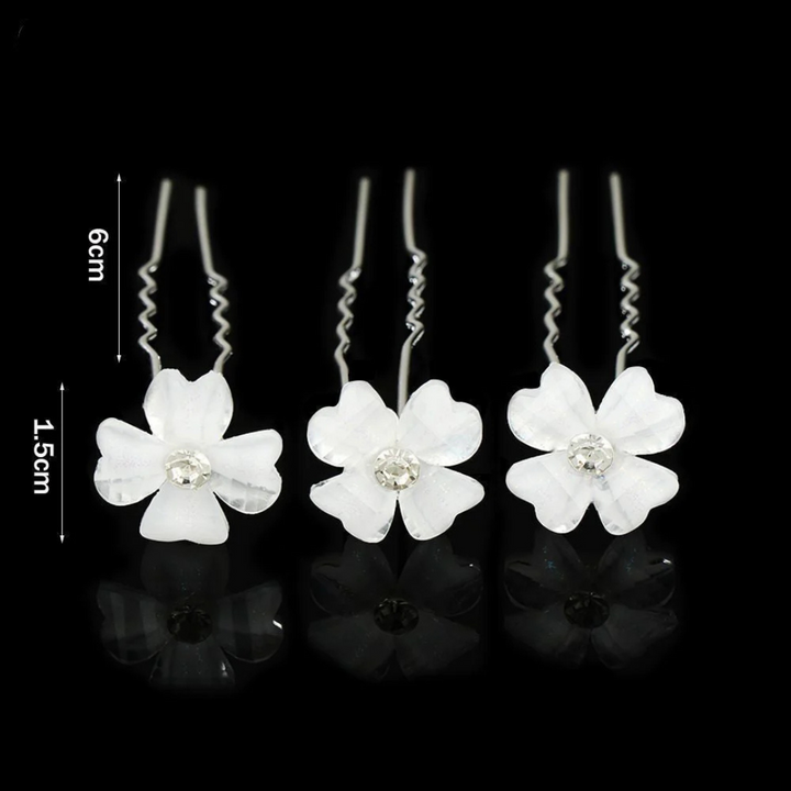 Sabine Haarnadeln Oktoberfest | Elegante Damen Haarspangen mit Perlen und Strass