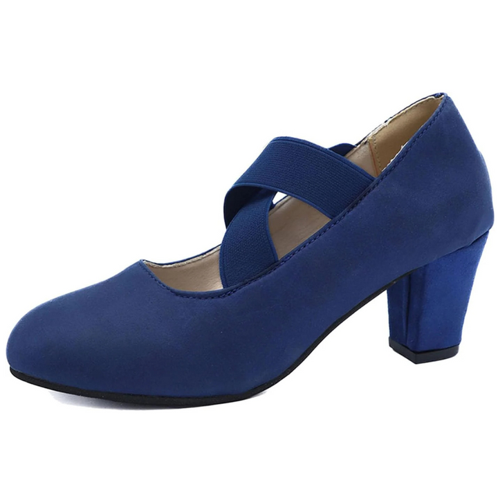 Franziska Oktoberfest Pumps | Trendige Leoparden-Samt Pumps mit Riemchen für Damen