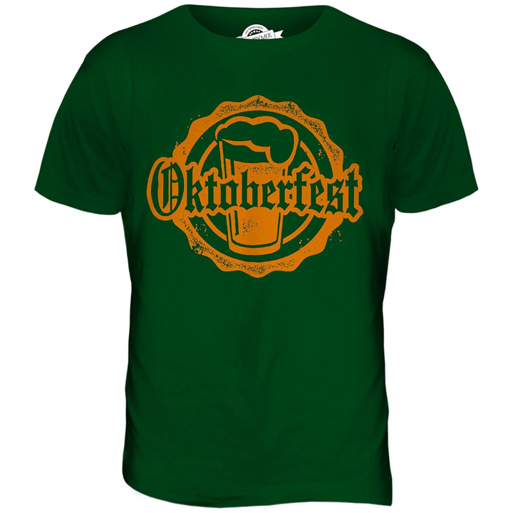 Andreas Oktoberfest T-Shirt | Klassisches Bierfest Emblem T-Shirt aus Baumwolle für Herren