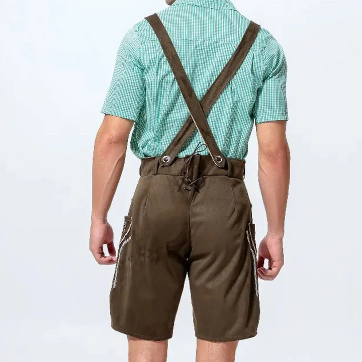Daniel Lederhose Oktoberfest | Traditionelle Herren Lederhose mit Stickerei