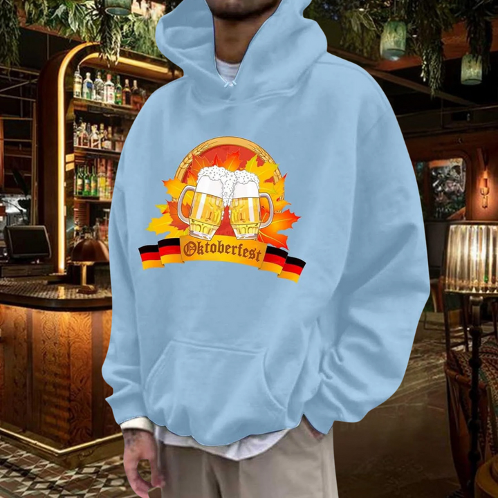 Matthias Oktoberfest Kapuzenpullover | Patriotischer Bierfest Pulli mit Deutschland-Motiv für Herren