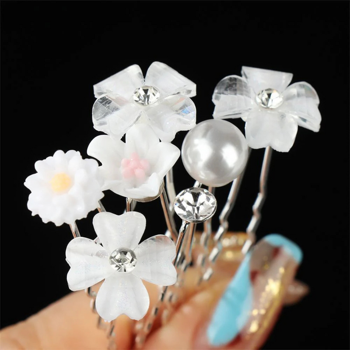 Sabine Haarnadeln Oktoberfest | Elegante Damen Haarspangen mit Perlen und Strass