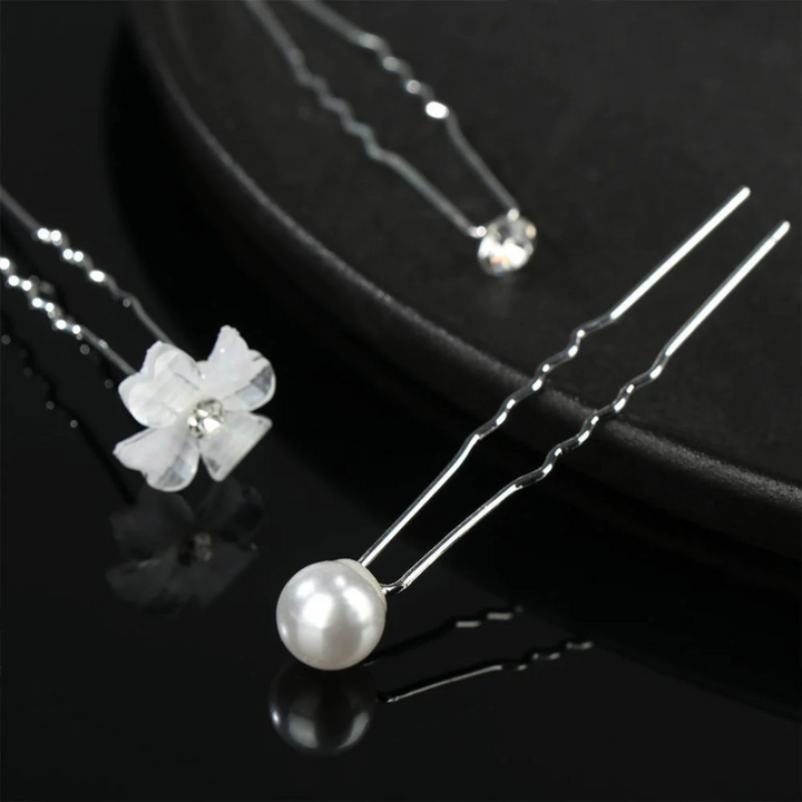 Sabine Haarnadeln Oktoberfest | Elegante Damen Haarspangen mit Perlen und Strass