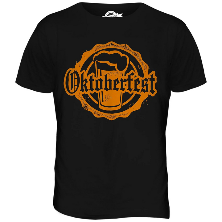 Andreas Oktoberfest T-Shirt | Klassisches Bierfest Emblem T-Shirt aus Baumwolle für Herren