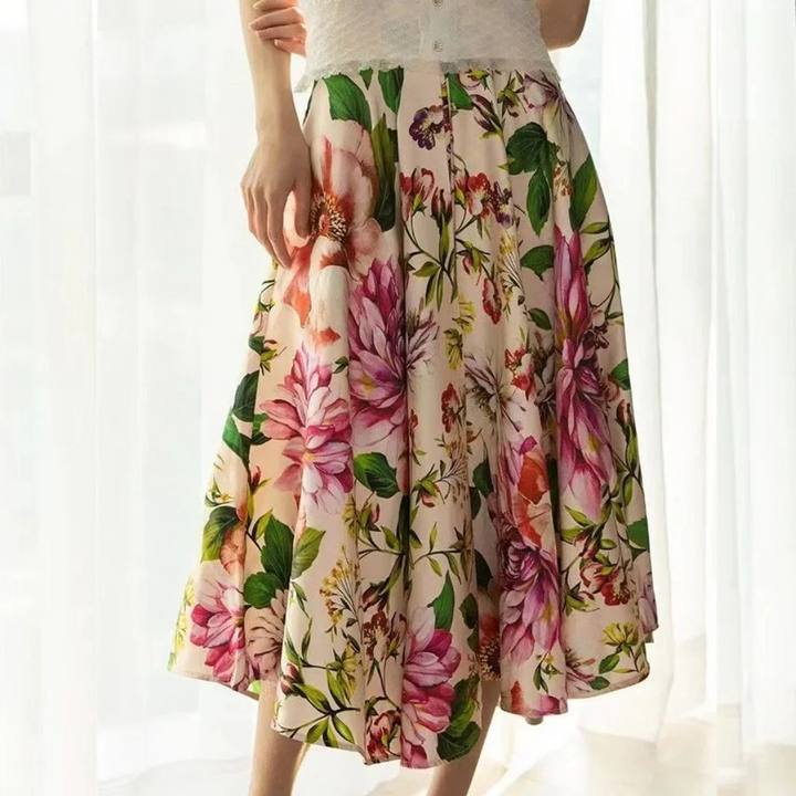 Claudia Blütenrock Oktoberfest | Romantischer Damen Rock mit Blumenmuster