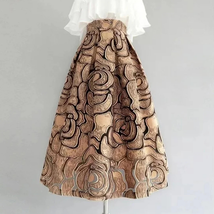 Julia Trachtenrock Oktoberfest | Eleganter Damen Rock mit Rosenmuster