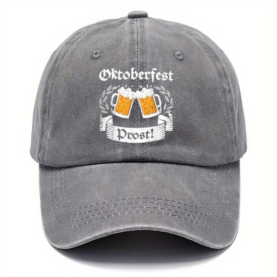 Ludwig Oktoberfest Baseballcap | Vintage Bierfest Kappe mit Prost-Stickerei für Herren