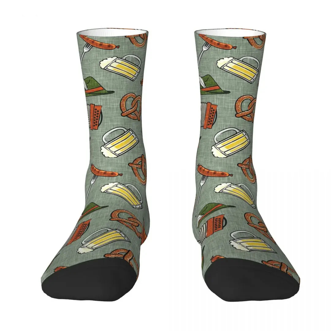 Unisex Oktoberfest Socken | Bier und Brezel Socken 2er-Set