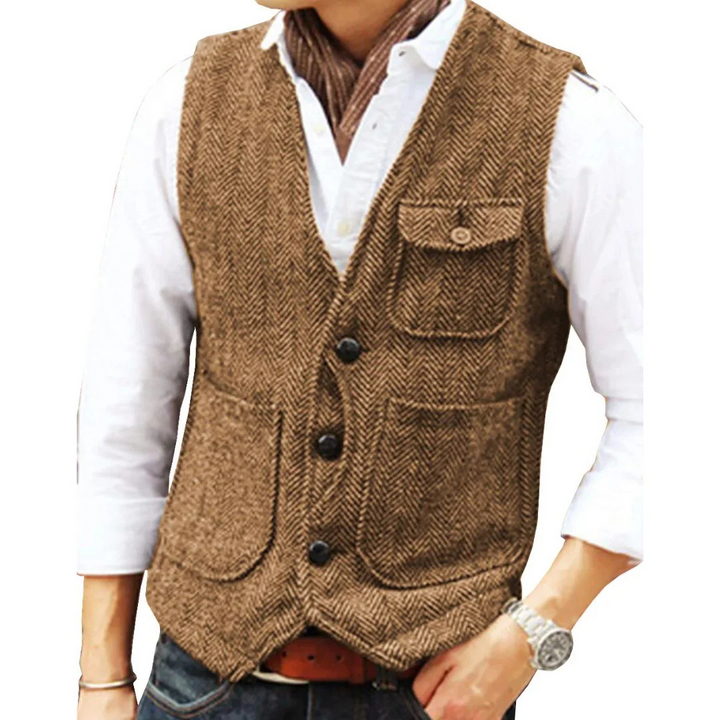 Alexander Tweedweste Oktoberfest | Elegante Herren Weste im Vintage-Style