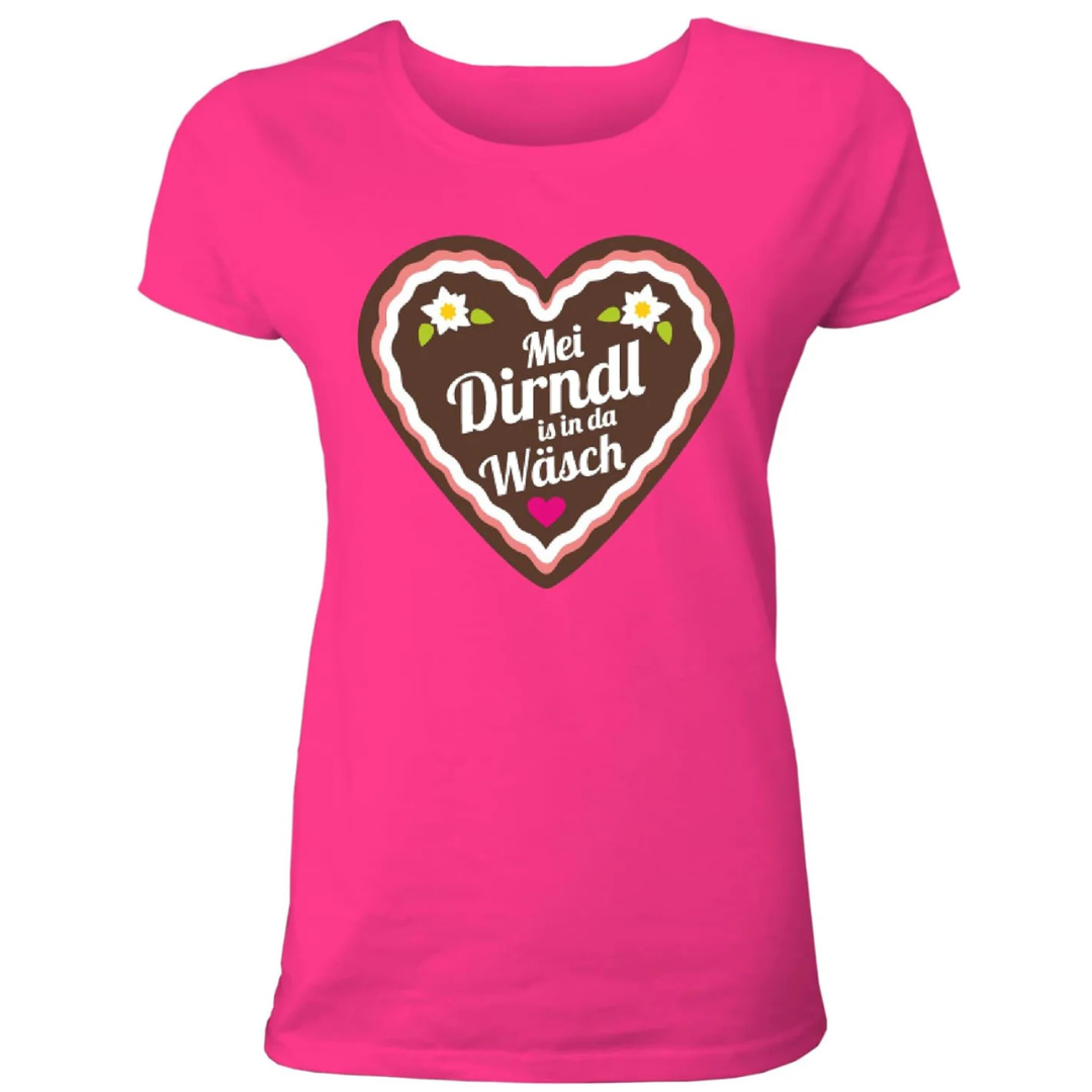 Liesel Oktoberfest T-Shirt | Süßes Lebkuchenherz T-Shirt aus Baumwolle für Damen