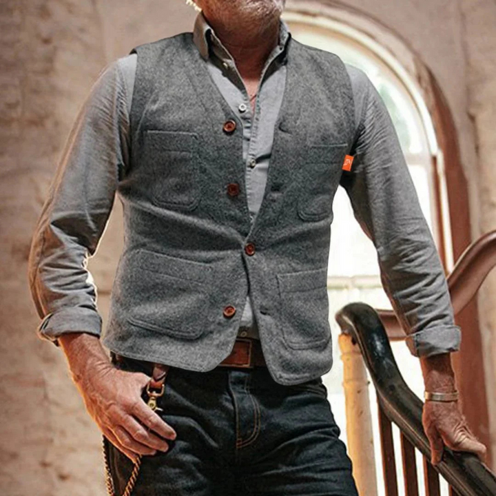 Matthias Strickweste Oktoberfest | Elegante Herren Weste im Casual-Style