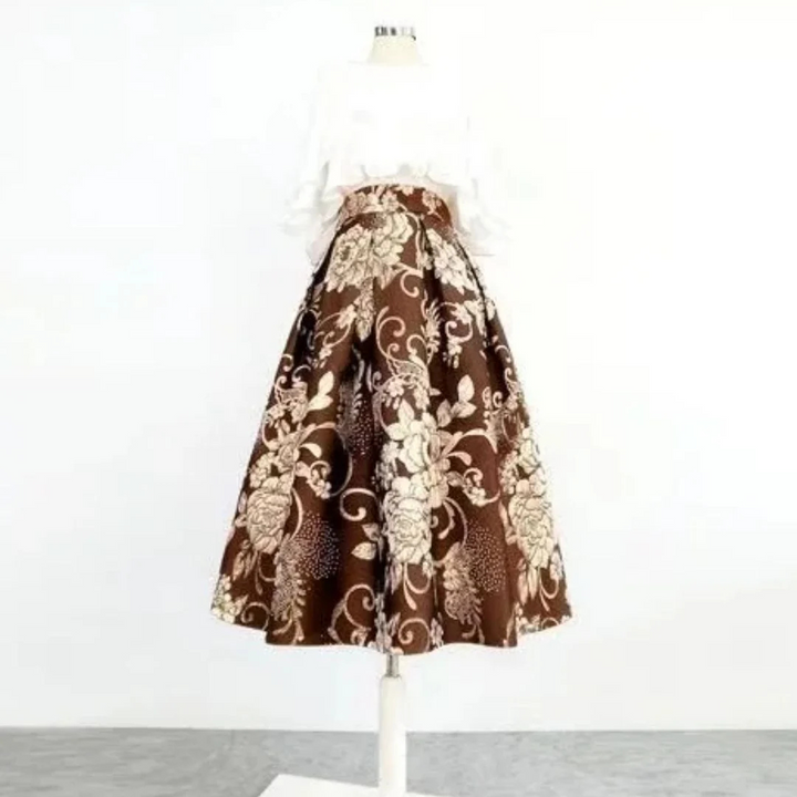 Renate Dirndlschürze Oktoberfest | Traditionelle Damen Schürze mit Brokarmuster