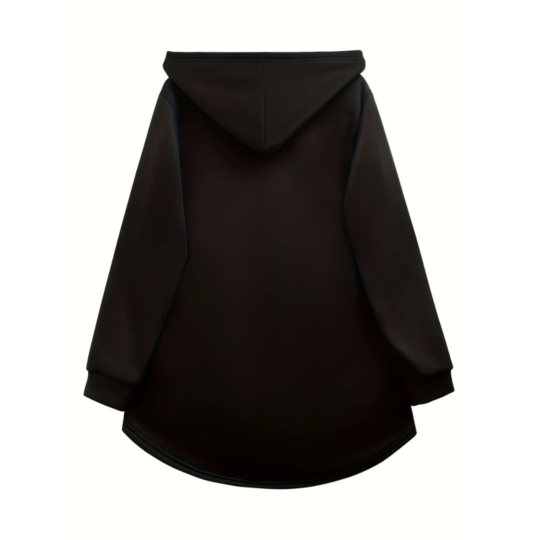 Brunhilde Oktoberfest Kapuzenpullover | Langer Bierfest Pulli mit Tradition-Motiv für Damen