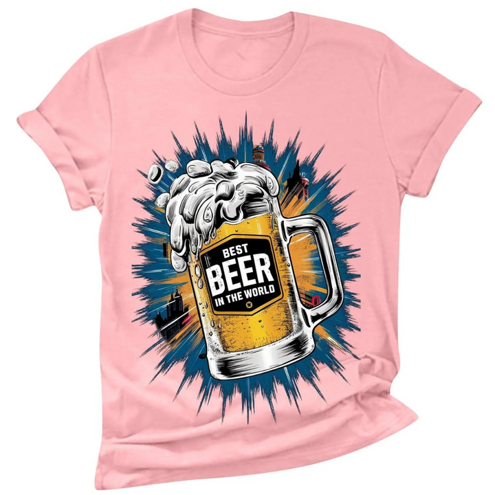 Petra Oktoberfest T-Shirt | Dynamisches Bierfest Shirt mit Bierkrug-Burst für Damen