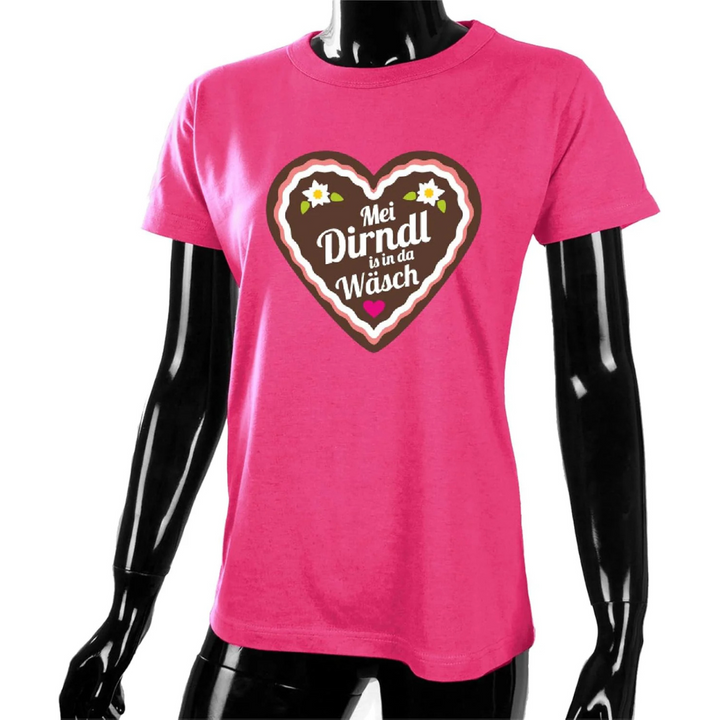 Liesel Oktoberfest T-Shirt | Süßes Lebkuchenherz T-Shirt aus Baumwolle für Damen