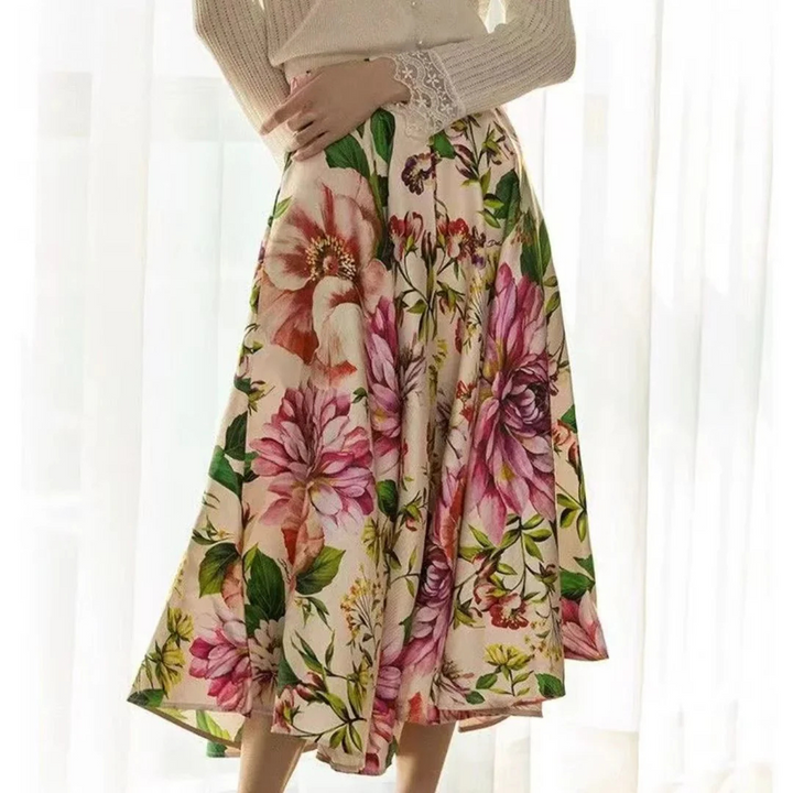 Claudia Blütenrock Oktoberfest | Romantischer Damen Rock mit Blumenmuster