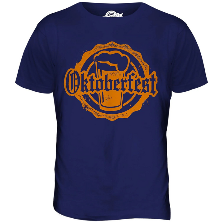 Andreas Oktoberfest T-Shirt | Klassisches Bierfest Emblem T-Shirt aus Baumwolle für Herren