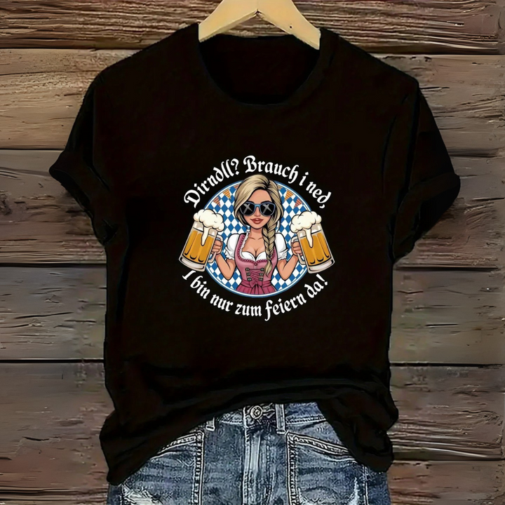 Anna Oktoberfest T-Shirt | Witziges Bierfest Shirt mit bayerischem Spruch für Damen