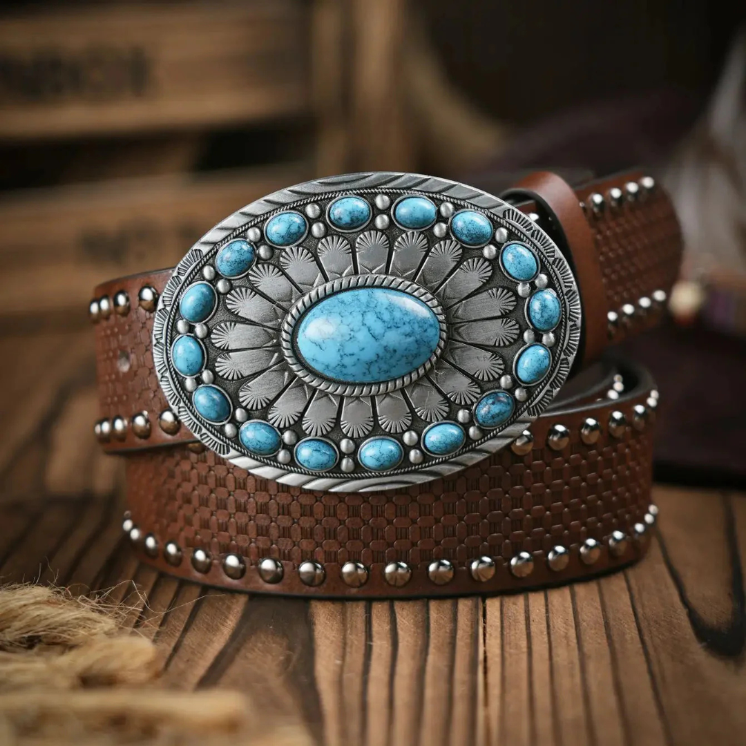 Gisela Trachtengürtel | Western-Style Ledergürtel für Frauen