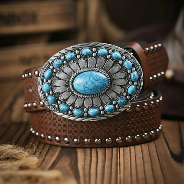 Gisela Trachtengürtel | Western-Style Ledergürtel für Frauen