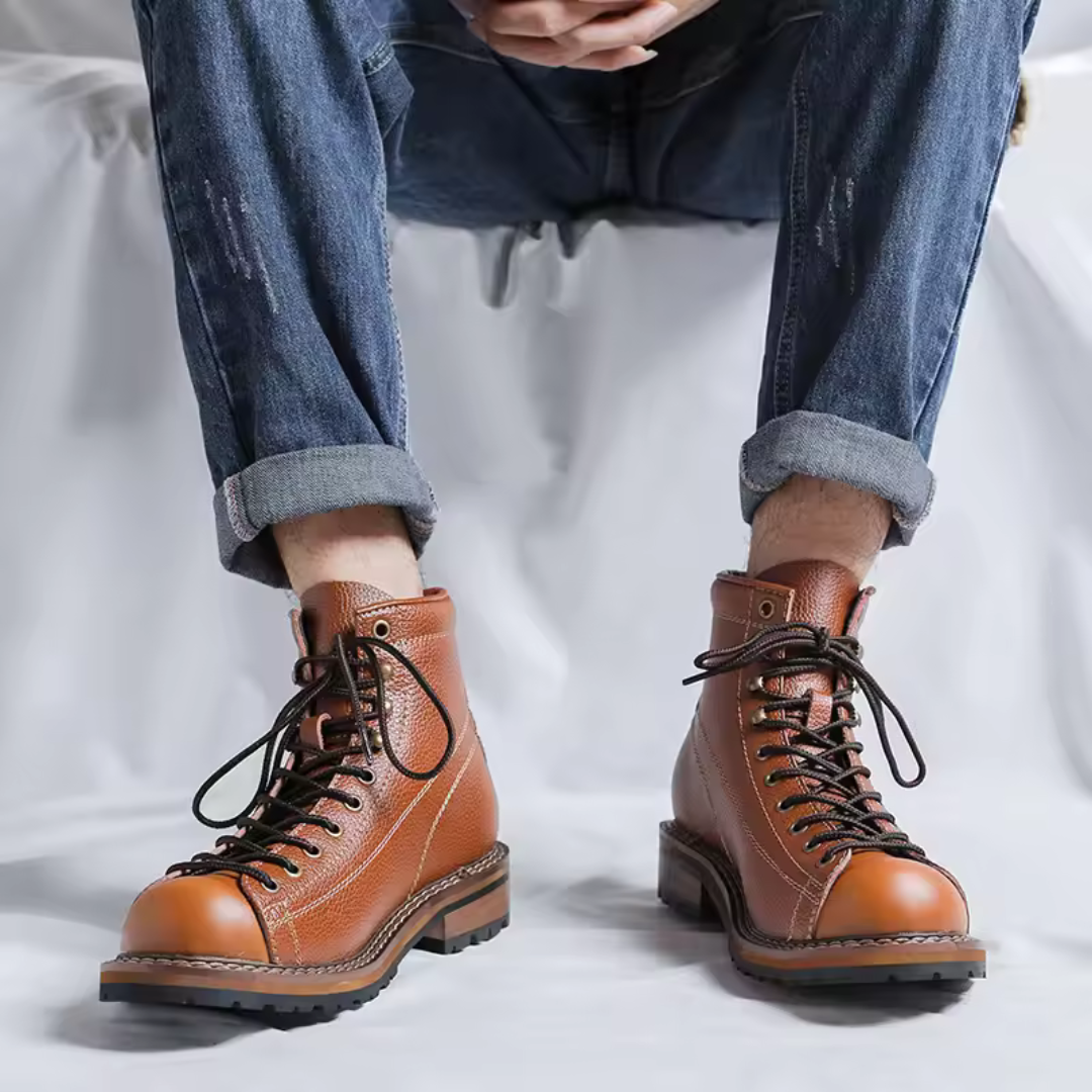 Hans Lederstiefel | Traditionelle Oktoberfest Schuhe aus Leder für Herren