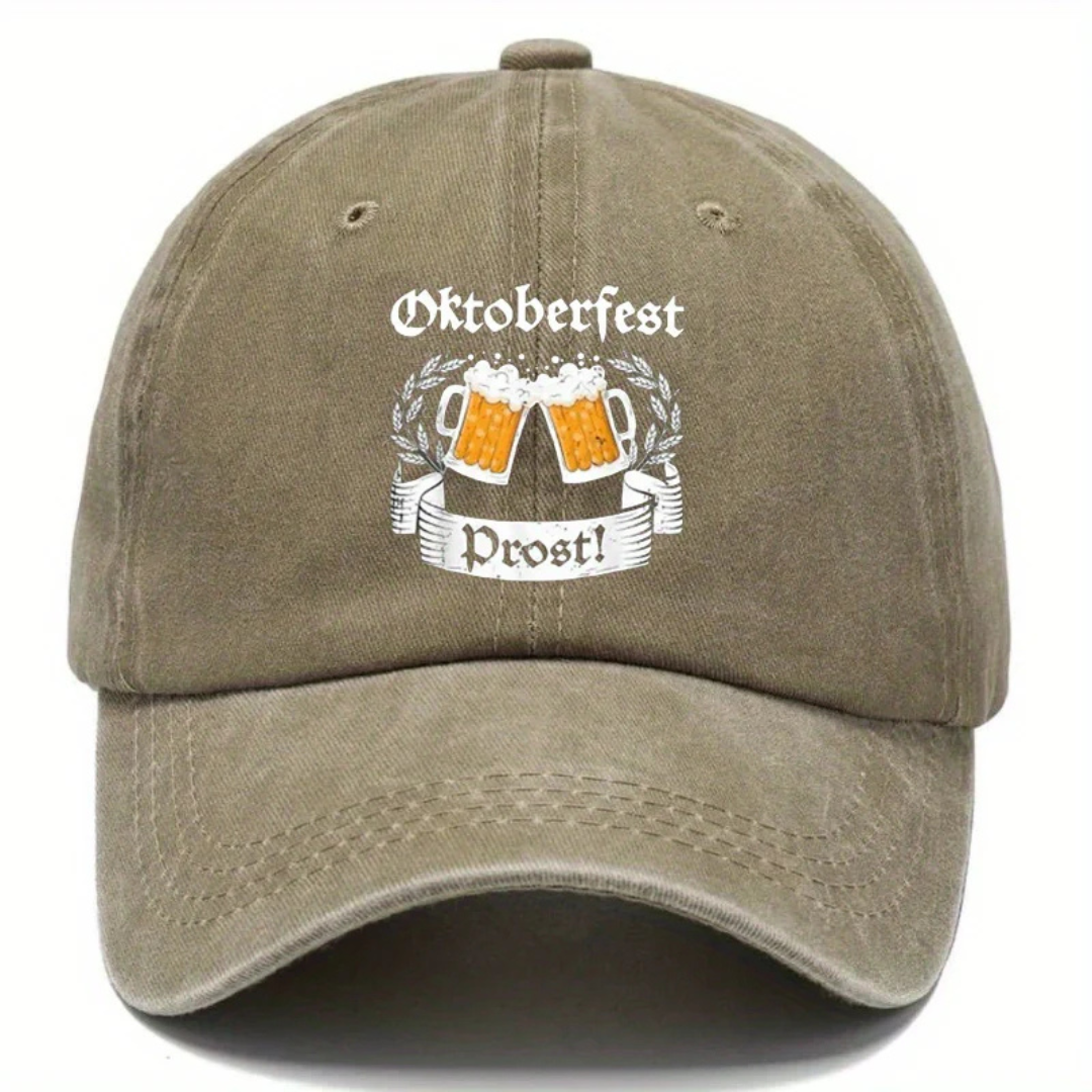 Ludwig Oktoberfest Baseballcap | Vintage Bierfest Kappe mit Prost-Stickerei für Herren