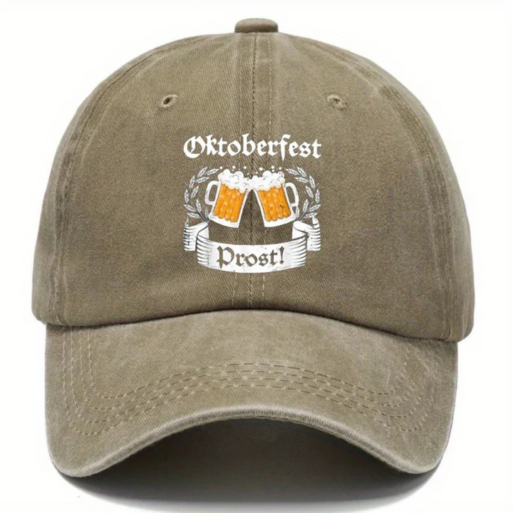 Ludwig Oktoberfest Baseballcap | Vintage Bierfest Kappe mit Prost-Stickerei für Herren