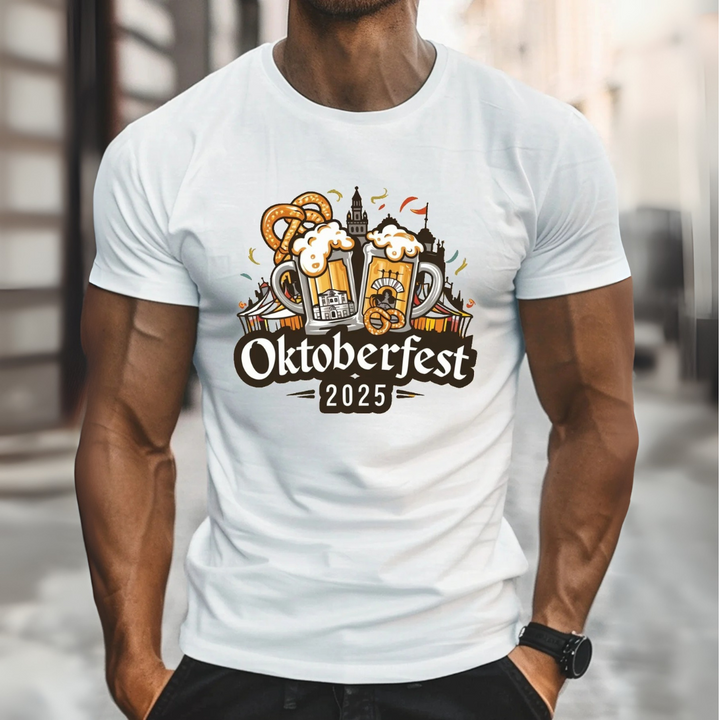 Stefan Oktoberfest T-Shirt | Festliches Bierfest Shirt mit München-Motiv für Herren