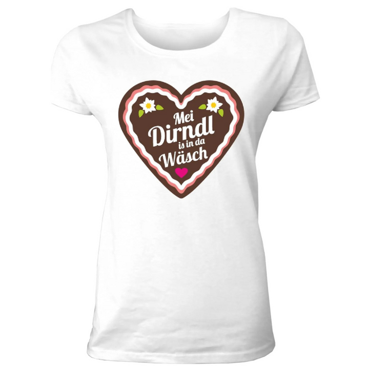 Liesel Oktoberfest T-Shirt | Süßes Lebkuchenherz T-Shirt aus Baumwolle für Damen