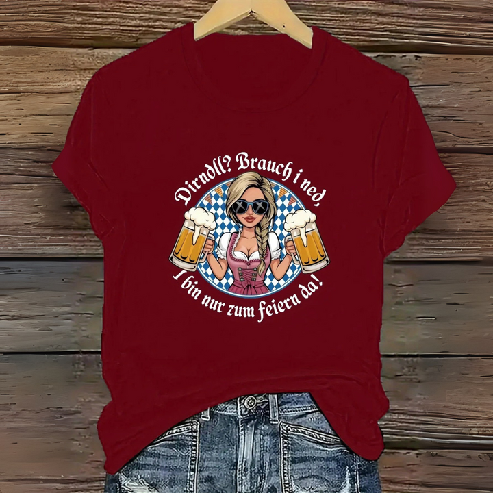 Anna Oktoberfest T-Shirt | Witziges Bierfest Shirt mit bayerischem Spruch für Damen