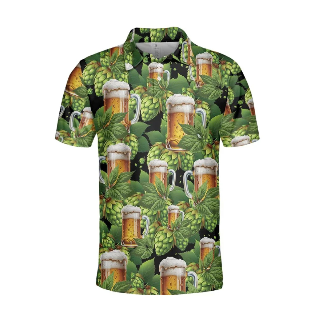 Stefan Oktoberfest Hemd | Bier und Brezel Print-Hemd für Herren