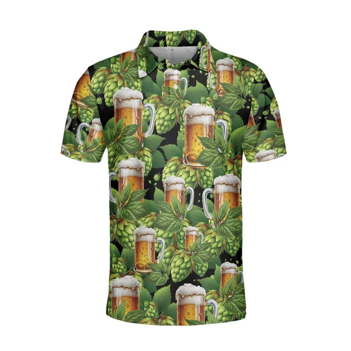 Stefan Oktoberfest Hemd | Bier und Brezel Print-Hemd für Herren