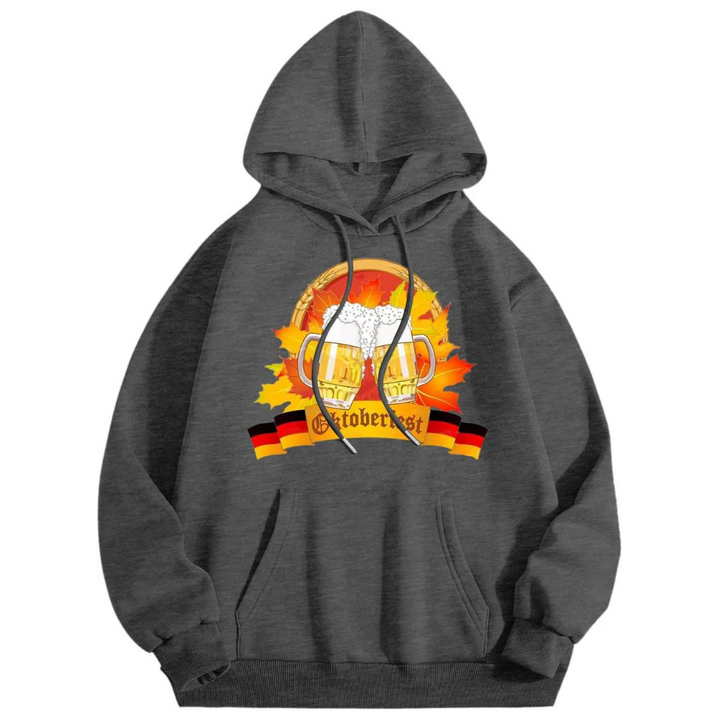 Matthias Oktoberfest Kapuzenpullover | Patriotischer Bierfest Pulli mit Deutschland-Motiv für Herren