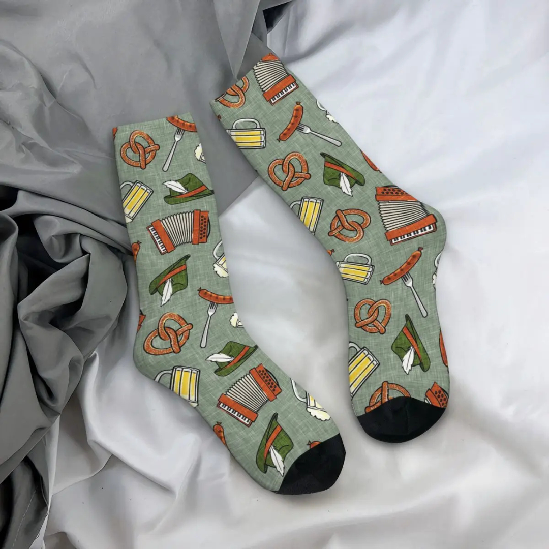 Unisex Oktoberfest Socken | Bier und Brezel Socken 2er-Set