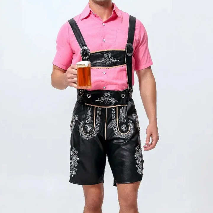 Daniel Lederhose Oktoberfest | Traditionelle Herren Lederhose mit Stickerei