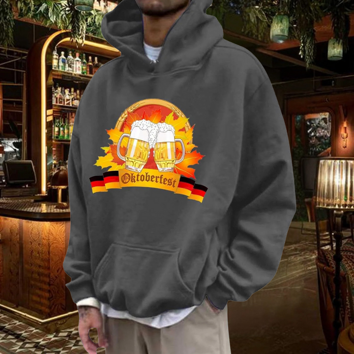 Matthias Oktoberfest Kapuzenpullover | Patriotischer Bierfest Pulli mit Deutschland-Motiv für Herren