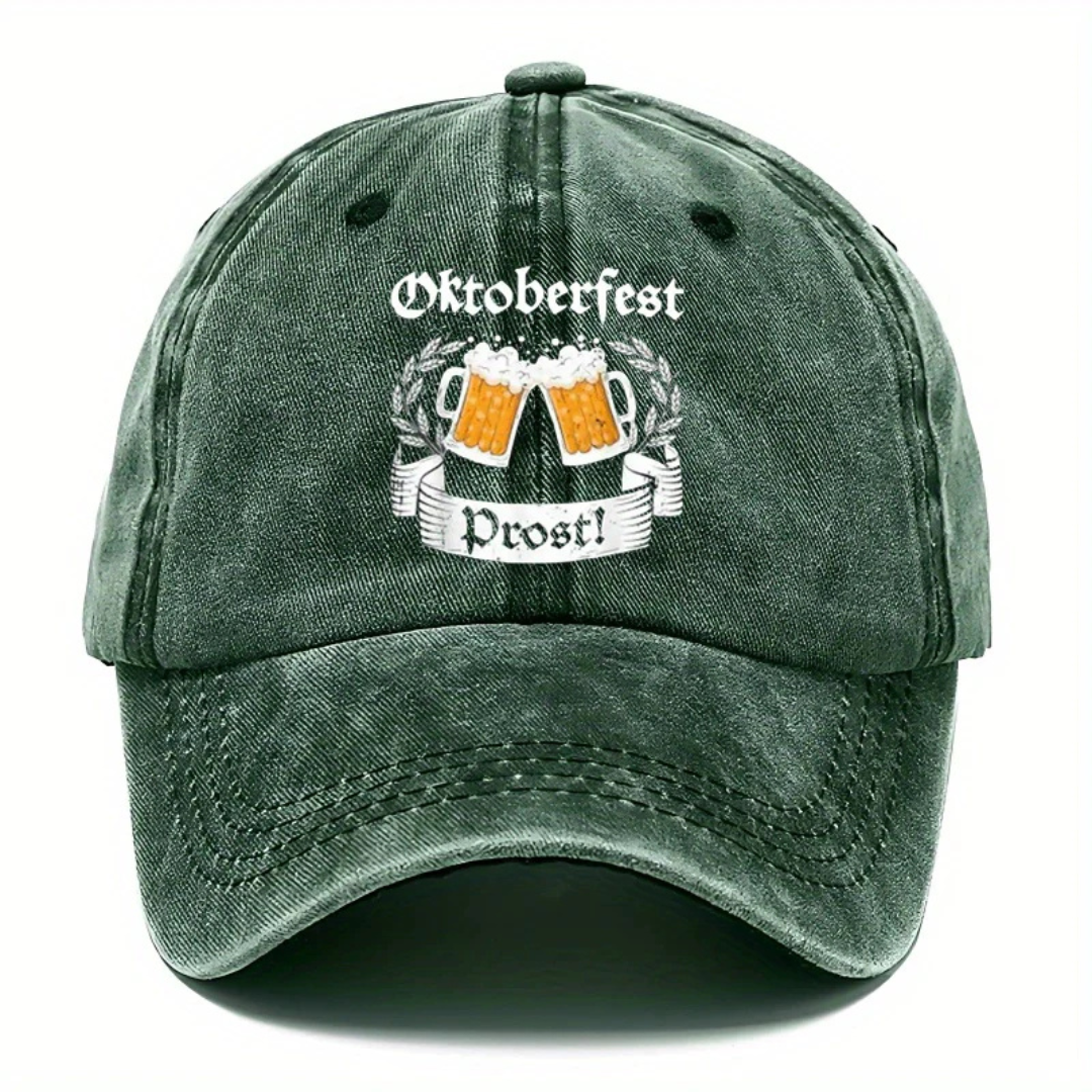 Ludwig Oktoberfest Baseballcap | Vintage Bierfest Kappe mit Prost-Stickerei für Herren