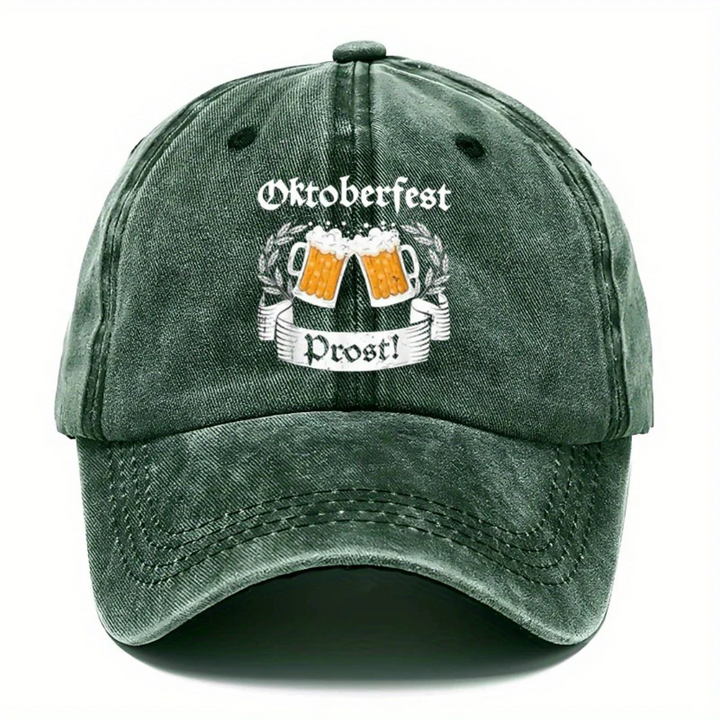 Ludwig Oktoberfest Baseballcap | Vintage Bierfest Kappe mit Prost-Stickerei für Herren