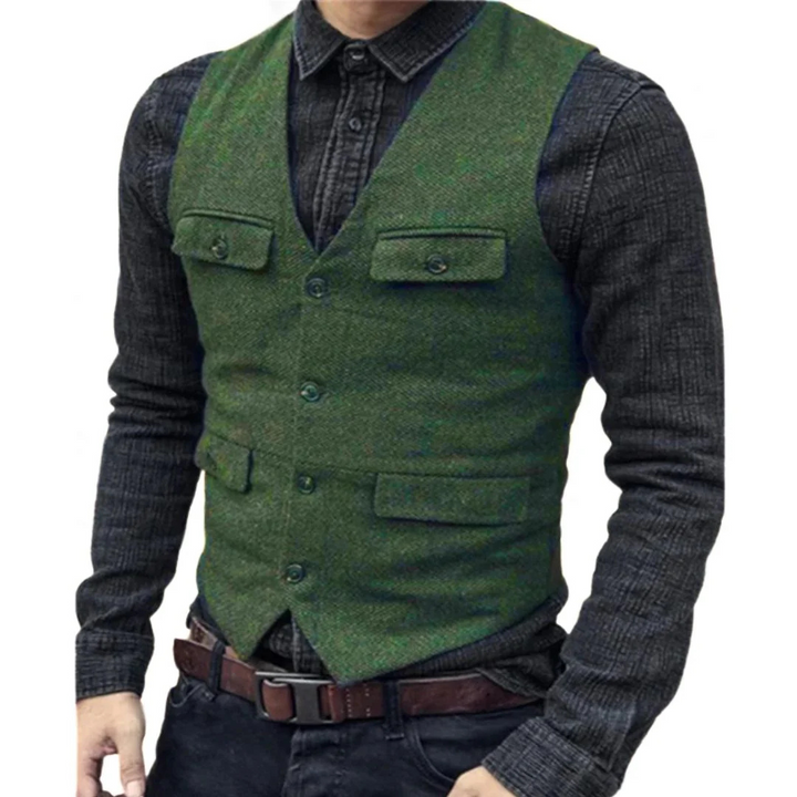 Friedrich Trachtenweste | Klassische Oktoberfest Wollweste für Herren