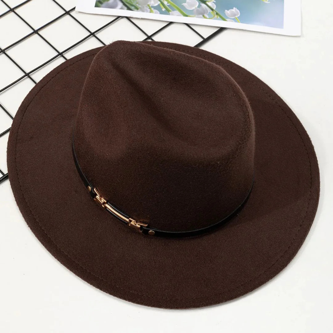 Anja Damenhut Oktoberfest | Eleganter Damen Filzhut mit Metallband