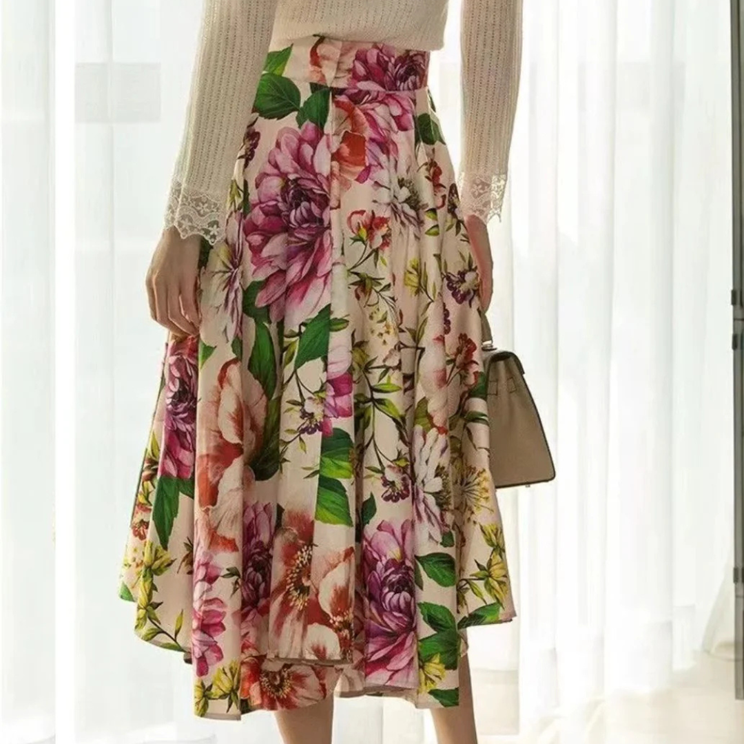 Claudia Blütenrock Oktoberfest | Romantischer Damen Rock mit Blumenmuster