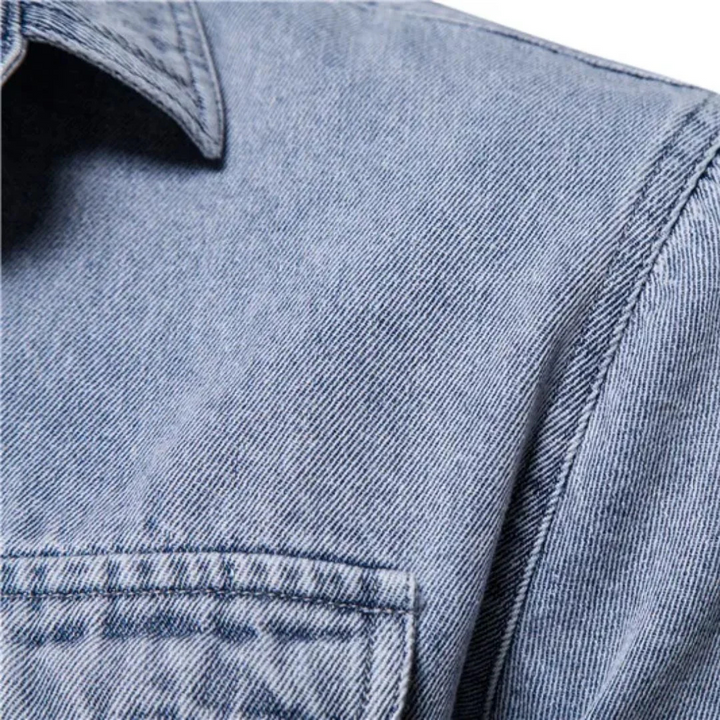 Klaus Trachtenhemd | Rustikales Oktoberfest Jeanshemd für Herren