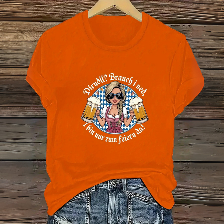 Anna Oktoberfest T-Shirt | Witziges Bierfest Shirt mit bayerischem Spruch für Damen