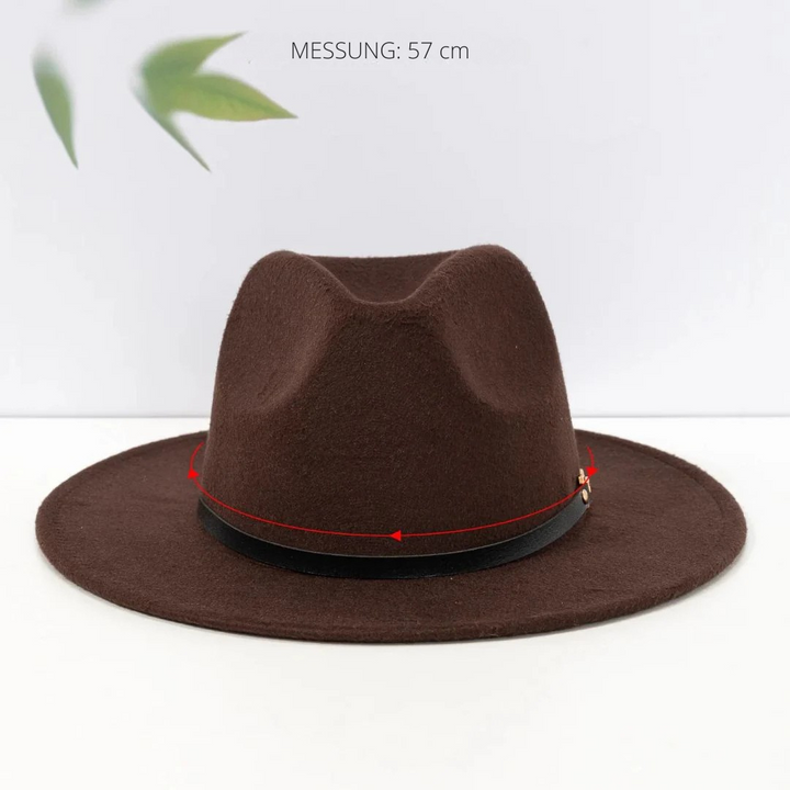 Anja Damenhut Oktoberfest | Eleganter Damen Filzhut mit Metallband