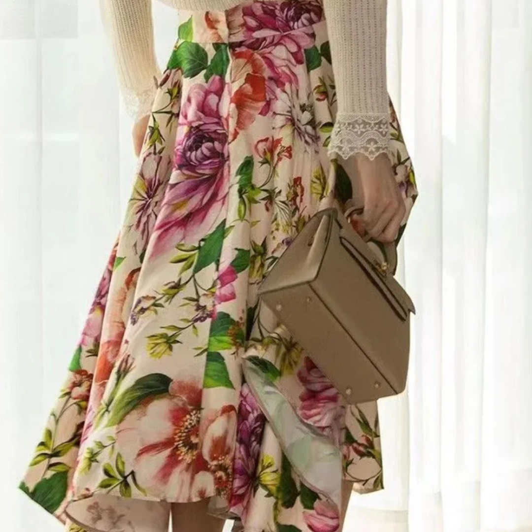 Claudia Blütenrock Oktoberfest | Romantischer Damen Rock mit Blumenmuster