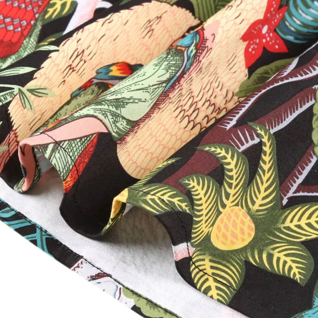 Andrea Tellerrock Oktoberfest | Bunter Damen Rock mit tropischem Print