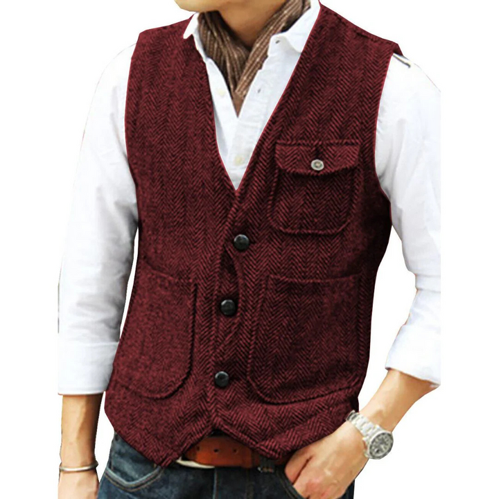 Alexander Tweedweste Oktoberfest | Elegante Herren Weste im Vintage-Style