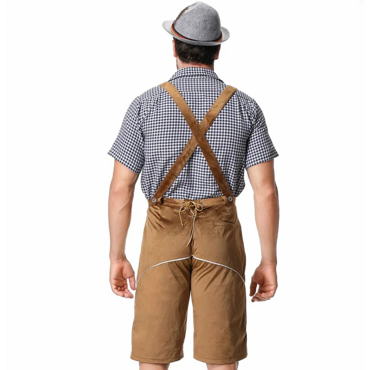 Andreas Lederhose Oktoberfest | Traditionelle Herren Lederhose mit Stickerei