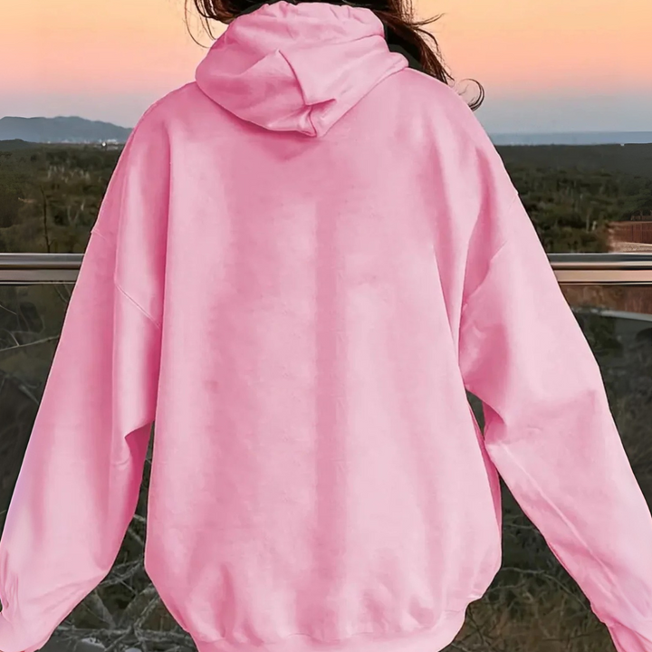 Marlene Oktoberfest Kapuzenpullover | Femininer Lederhosen-Print Pulli für Damen