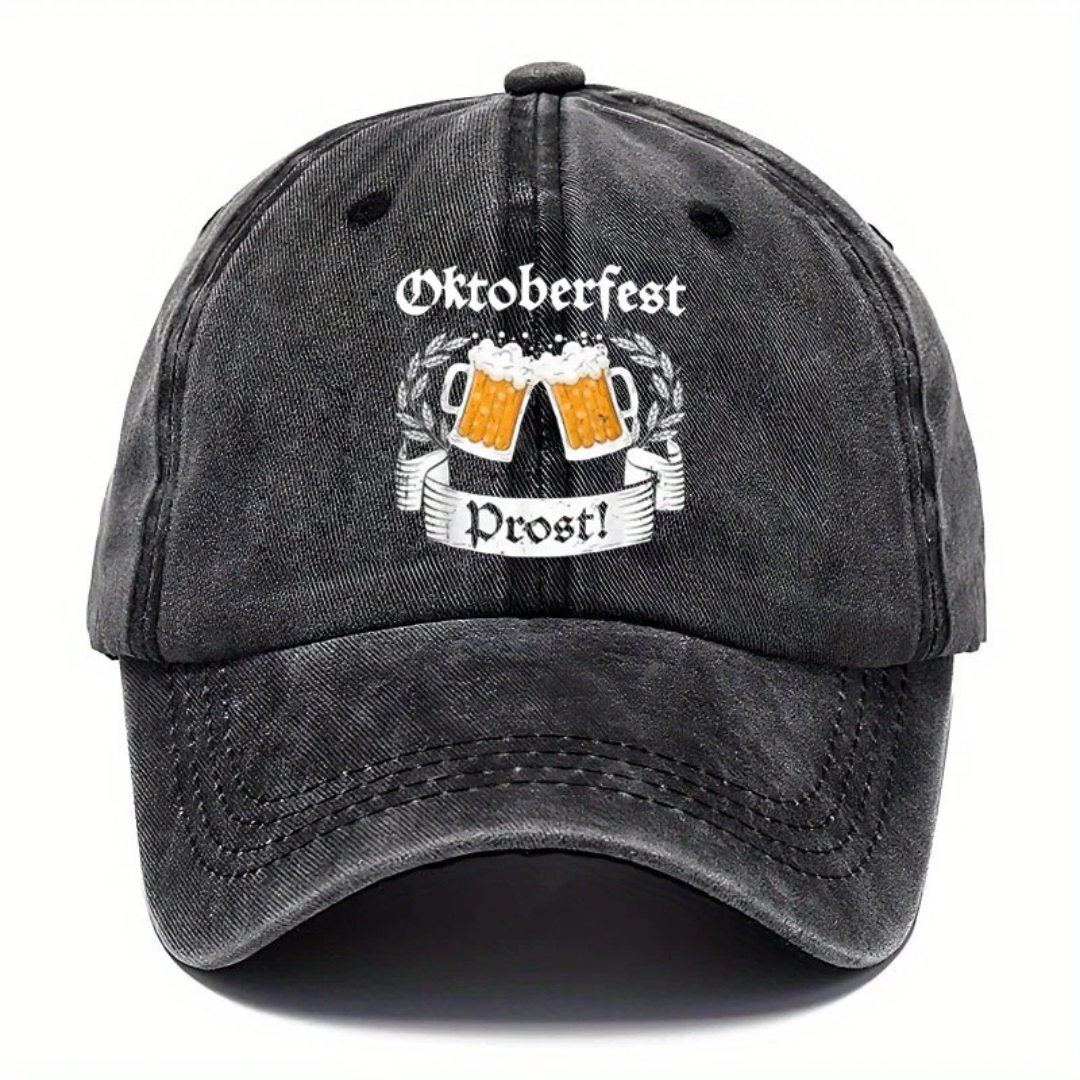 Ludwig Oktoberfest Baseballcap | Vintage Bierfest Kappe mit Prost-Stickerei für Herren